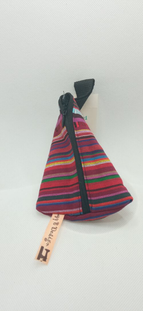 Triangle bag Red stripes