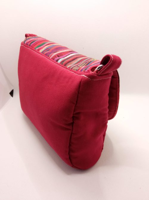 Saddle bag Red with stripes - Image 7