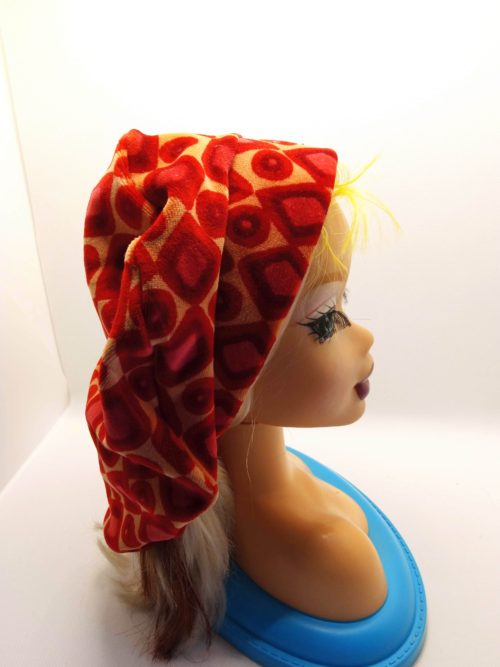 Red and Orange velvet Barret - Image 4