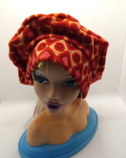 Red and Orange velvet Barret