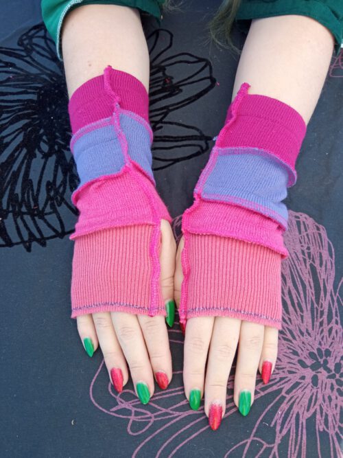 Armwarmers Pinks and purple - Image 4