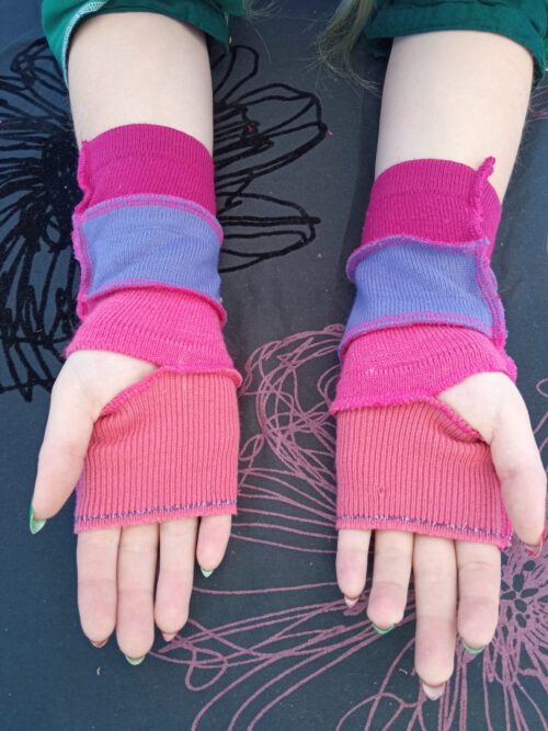 Armwarmers Pinks and purple - Image 5