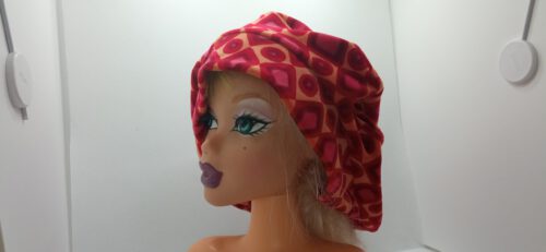 Red and Orange velvet Barret - Image 2