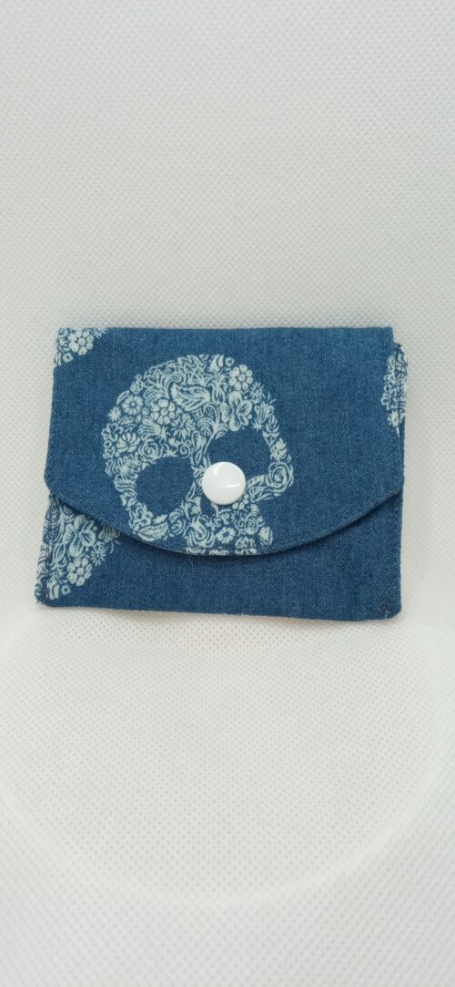 Small purse Flower Skull