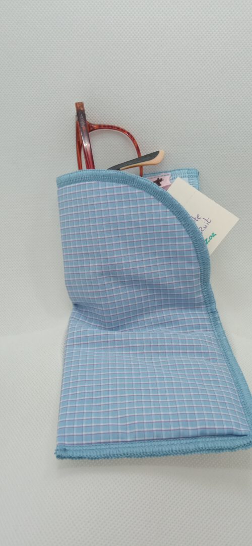 Softcase for glasses light blue