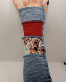 Armwarmers Blue and Brown