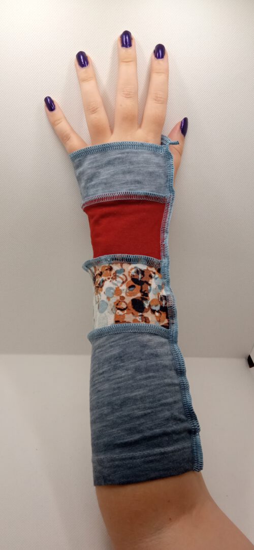 Armwarmers Blue and Brown